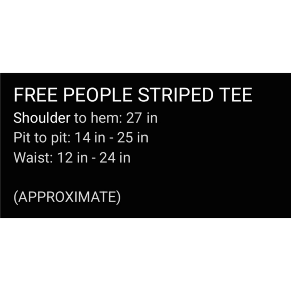 FREE PEOPLE Frenchie Striped Short Sleeve Top, Cayenne Combo, High Stretch, L - Picture 16 of 16